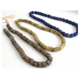 Three Early Trade Bead Necklaces