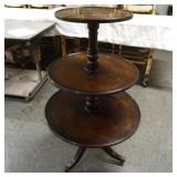 Antique Mahogany three tier stand