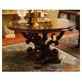 Inlaid top Round Center Table
