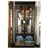 Chinese lacquered 2 door cabinet