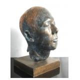 A Bronze & Copper Bust of a man