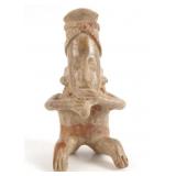 Jalisco flute player terra cotta  figure -