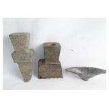 Early Native American Stone Pipes & Gorget