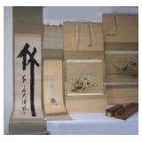 Four Vintage Japanese scrolls