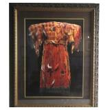 Framed Image of Native American Hide Dress