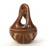 Frances Chavarria (1906-2000)Pueblo pottery Basket