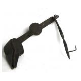 A Gothic Iron hanging oil lamp