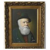 J. Fuller German Portrait Oil on Canvas