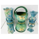 Roseville "Zephyr Lily" "Bleeding Heart" & Cosmos