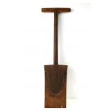 Antique wood shovel