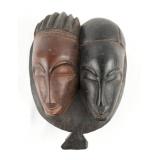 West African Baule Two Faced Dance Mask