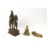 Bronze horse and rider - Hindu, Budha etc...