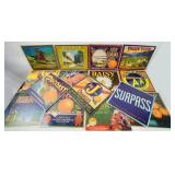 California vintage citrus crate labels - 16