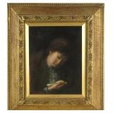 James Stuart Park (1862-1933)  Girl with Bird