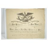 1855 President Santa Anna Historic Mexican Order