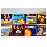 California vintage citrus crate labels - 17