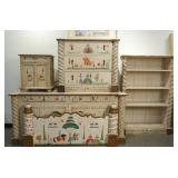 "Salvador Corona" hand painted bedroom set