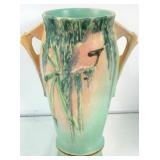 Roseville "Moss" vase  pink/green