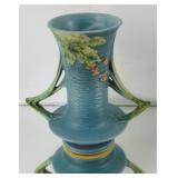 Roseville "Bushberry" blue vase