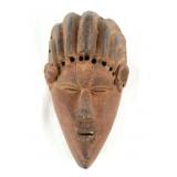 Bassa Liberia wood carved Initiation mask
