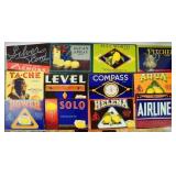 California vintage citrus crate labels -