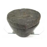 19th c. New Guinea Wood Carved Head Hunters  Bowl