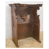 17th cent European Baroque walnut choir stall