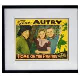 Gene Autry lobby poster "Home on the Prairie"