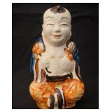 Antique Japanese Ceramic Glazed Buddha