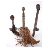 2 African swatters / staff