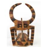 Large Senufo Two Tone Helmet mask of a antelope