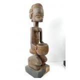 Luba Cup Carrier Kneeling Female Divination Cup