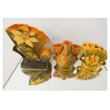 Roseville "Clematis", "Peony"  art vases