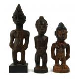 Three African Male Standing Figures