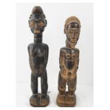 Two West African Baule Wood Carved Figures