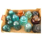 Collection of Antique Glass insulators