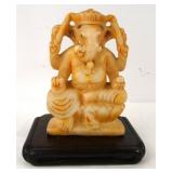 Marble carved Ganesh on stand