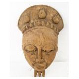 Antique Baule Kpwan Hardwood Mask