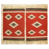 2 Navajo Native American Rugs
