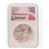 2021 Silver Eagle NGC MS70 Signed Don Everhart