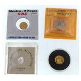 Miniature Gold And Platinum Coins