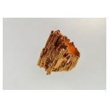 Modern 14kt Gold Ladies Ring