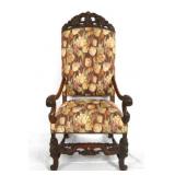 Antique Arm chair with carved eagles ca. 1920-30