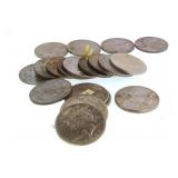 19 AU Quality 1923 & 1924 Peace Dollars