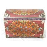 An Antique Mexican Painted dome chest