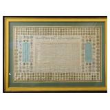 Rare 1827 Etching of World Gold & Silver Coins