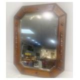 An Arts & Crafts Wood Carved Mirror
