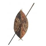Antique Maasai Buffalo Hide Shield