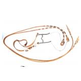 Argentine bridle with braided leather reins