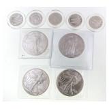 US Silver Eagles $1 & Cook Island $2 Double eagles